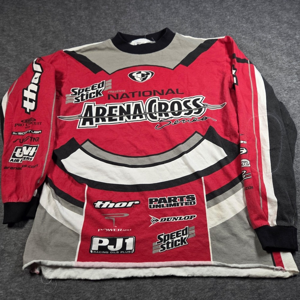 Sprocket Gear Shirt Mens Large Multicolor Long Sleeve ArenaCross Racing Tee